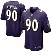 Nike Men & Women & Youth Ravens #90 McPhee Purple Team Color Game Jersey,baseball caps,new era cap wholesale,wholesale hats